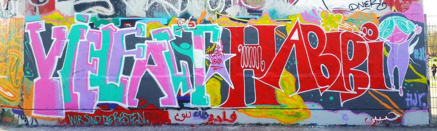 Graffiti "Vielfalt Habibi" aus dem Projekt In*Berlin