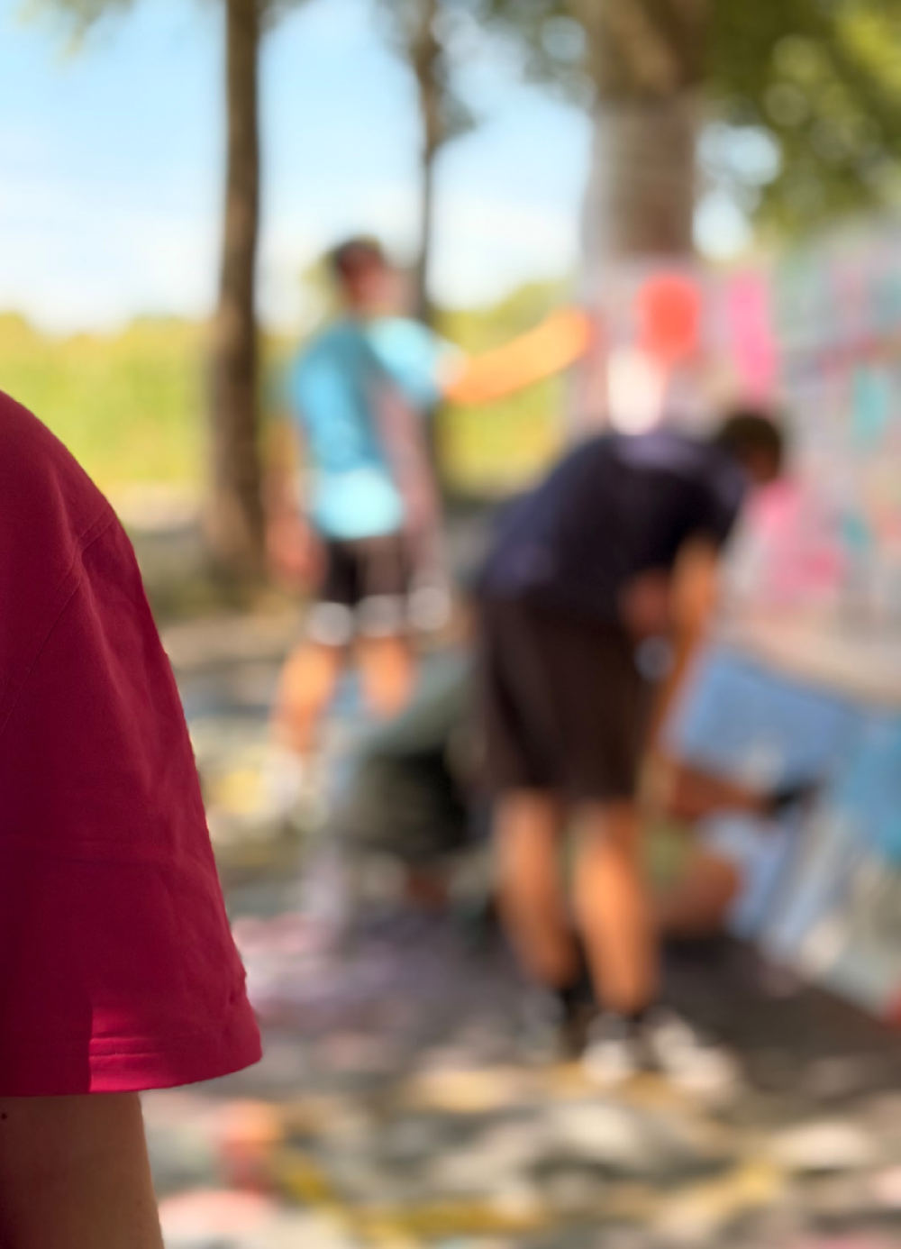 Graffiti-Workshop an einer Schule