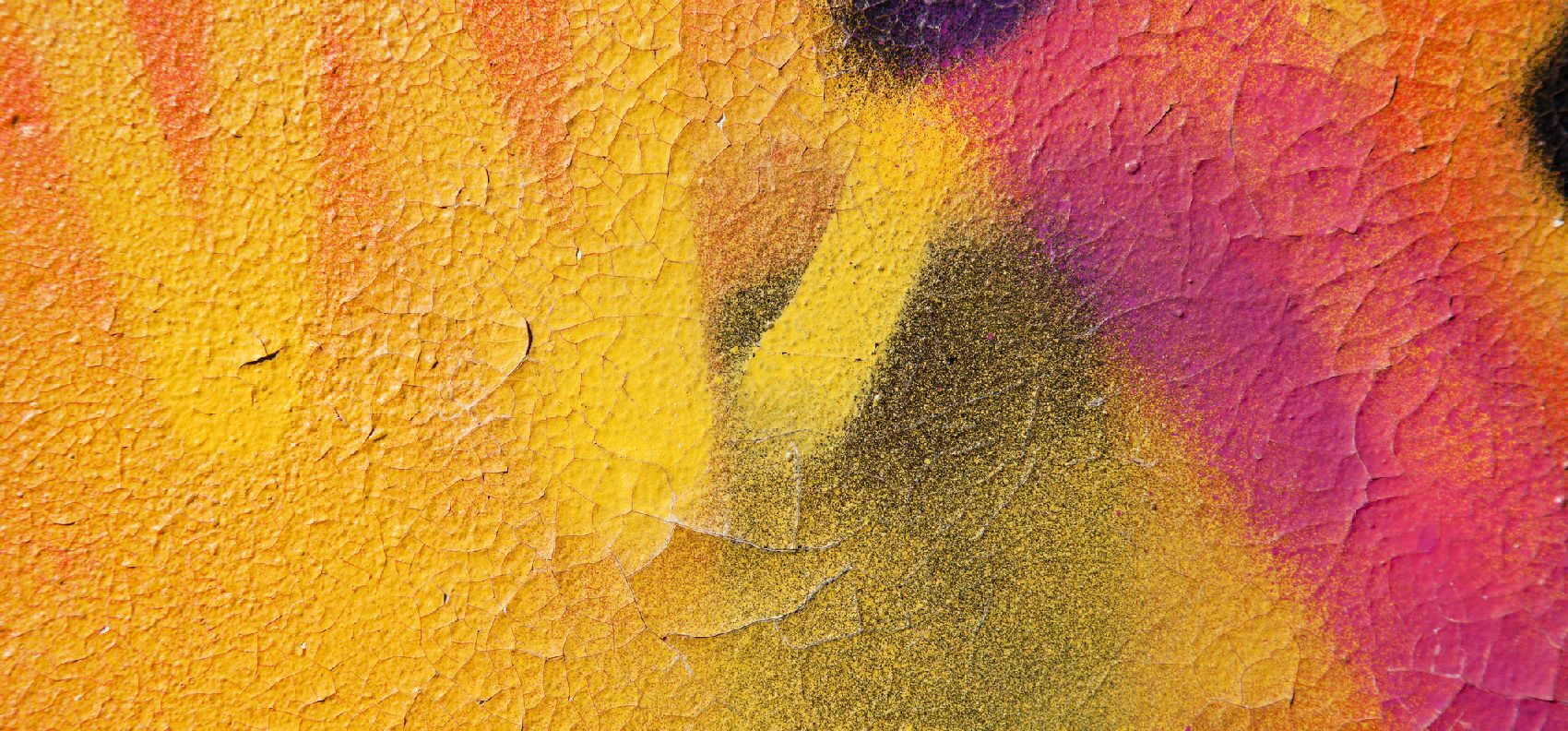 Graffiti in Gelbtönen