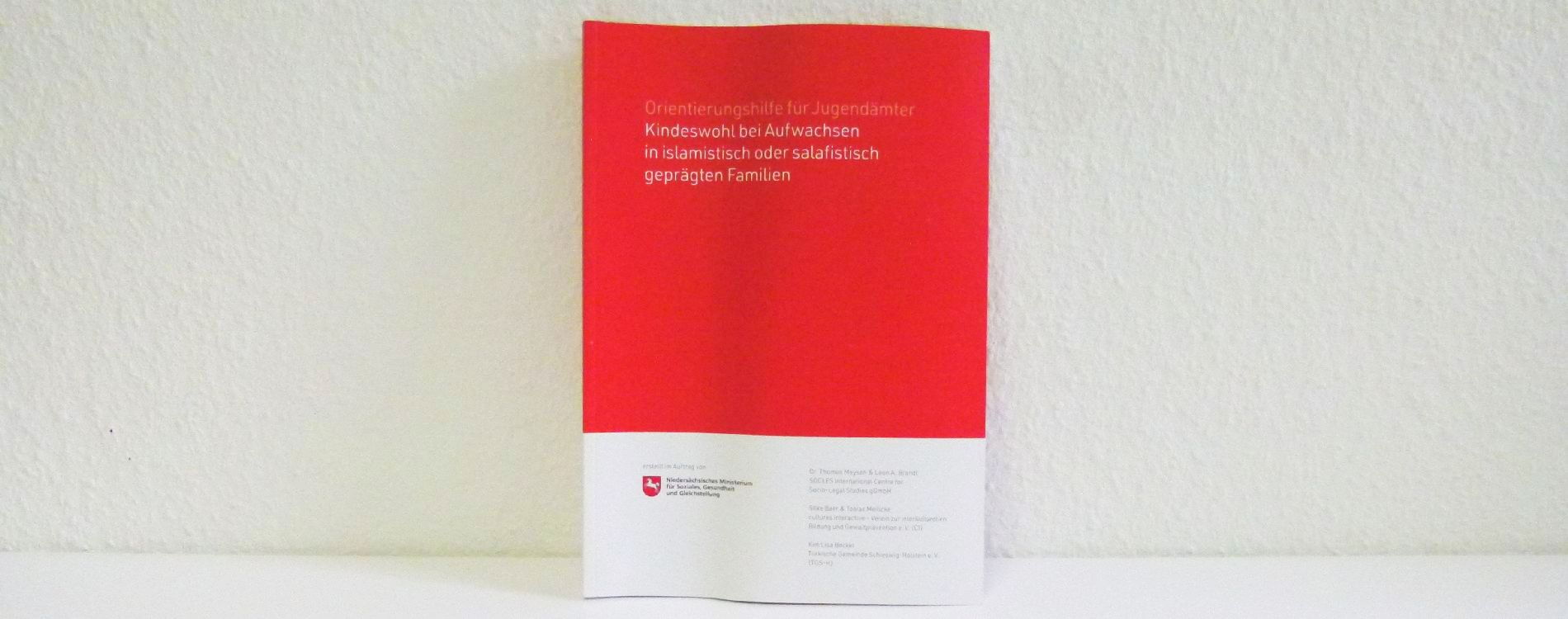 Foto der Broschüre "Kindeswohl bei Aufwachsen in islamistisch oder salafistisch geprägten Familien"